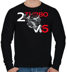 printfashion Audi BiTurbo - Férfi pulóver - Fekete (2114297)