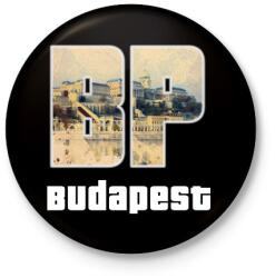 printfashion bp budapest - Kitűző, hűtőmágnes - Fekete (3099574)