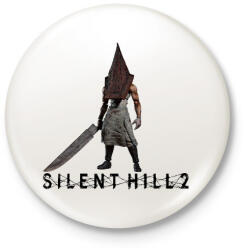 printfashion Silent hill 2 pyramid head - Kitűző, hűtőmágnes - Fehér (16804389)