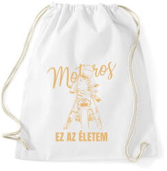 printfashion Motoros ez az életem póló - Sportzsák, Tornazsák - Fehér (9395070)