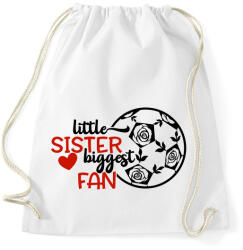 printfashion Little sister biggest fan - Sportzsák, Tornazsák - Fehér (4952364)
