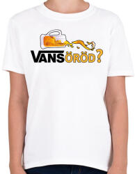 printfashion Vansöröd? - Gyerek póló - Fehér (14102913)