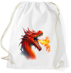 printfashion Sárkány - Sportzsák, Tornazsák - Fehér (13922656)
