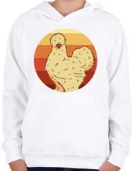 printfashion Gatyás pipi - Gyerek kapucnis pulóver - Fehér (13390686)