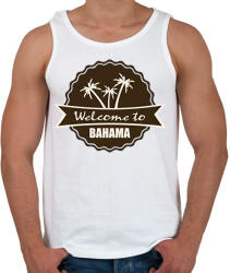 printfashion Welcome Bahama - Férfi atléta - Fehér (10856247)