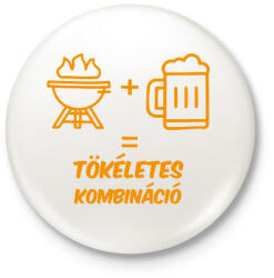 printfashion Tökéletes kombináció - Kitűző, hűtőmágnes - Fehér (13693054)