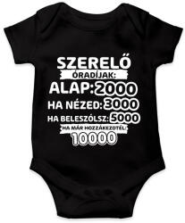 printfashion Szerelő óradíjak - Baba Body - Fekete (9400726)