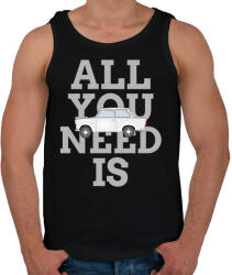 printfashion All you need is Trabant - Férfi atléta - Fekete (9957930)