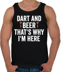 printfashion Darts&beer - Férfi atléta - Fekete (2396344)