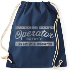 printfashion Operator - Sportzsák, Tornazsák - Sötétkék (462344)