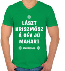 printfashion Last Christmas - Férfi V-nyakú póló - Zöld (5674930)