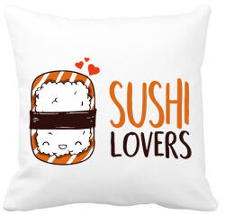 printfashion Sushi imádók - Párnahuzat, Díszpárnahuzat - Fehér (1244881)