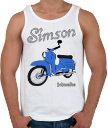 printfashion Simson schwalbe - Férfi atléta - Fehér (2934117)