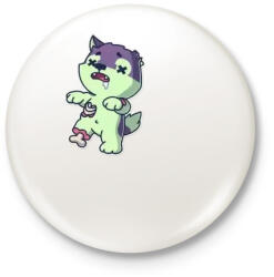 printfashion wolfdead - Kitűző, hűtőmágnes - Fehér (14553827)