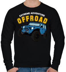 printfashion Jeep - Férfi pulóver - Fekete (5017920)