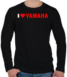 printfashion I love Yamaha - Férfi hosszú ujjú póló - Fekete (7076273)