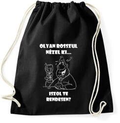 printfashion Iszol te rendesen? - Sportzsák, Tornazsák - Fekete (5965064)