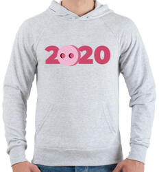 printfashion 2020 - Férfi kapucnis pulóver - Sport szürke (2155185)