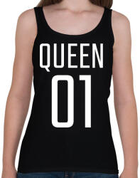 printfashion QUEEN 01 - Női atléta - Fekete (11323407)
