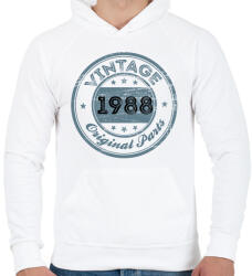 printfashion 1988 - Férfi kapucnis pulóver - Fehér (12165419)