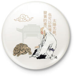 printfashion Kínai közmondás - Kitűző, hűtőmágnes - Fehér (7620442)