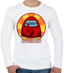 printfashion Among us - Shhhhhh! - Férfi hosszú ujjú póló - Fehér (3938920)