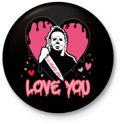 printfashion Love you - Kitűző, hűtőmágnes - Fekete (11730836)