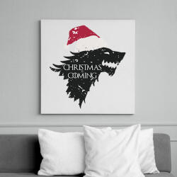 printfashion Christmas is coming - Trónok harca - fehér - Vászonkép - Fehér (6638281)