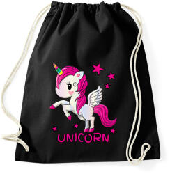 printfashion unikornis - Sportzsák, Tornazsák - Fekete (6029694)
