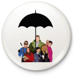printfashion Umbrella Academy - Kitűző, hűtőmágnes - Fehér (3089615)