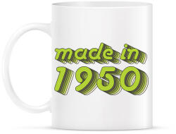 printfashion made-in-1950-green-grey - Bögre - Fehér (790337)
