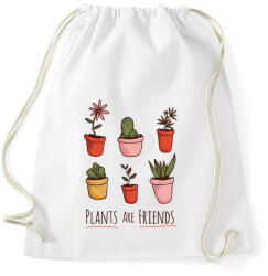 printfashion Növények - Sportzsák, Tornazsák - Fehér (4060712)