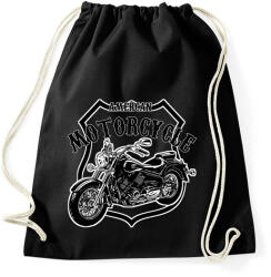 printfashion american motorcycle - Sportzsák, Tornazsák - Fekete (11595040)