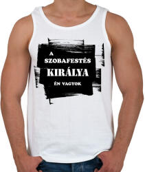 printfashion A szobafestés királya én vagyok - Férfi atléta - Fehér (6403288)