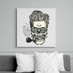 printfashion Pipázó Hipster - Vászonkép - Fehér (6630427)