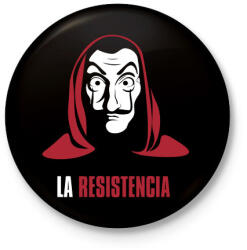 printfashion La Resistencia - Kitűző, hűtőmágnes - Fekete (3178152)