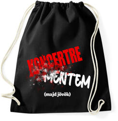 printfashion Koncertre mentem (majd jövök) - Sportzsák, Tornazsák - Fekete (16664941)