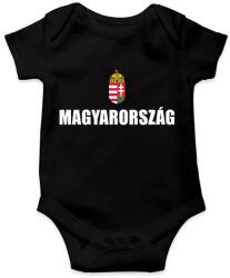 printfashion Magyarország szurkoló - Baba Body - Fekete (7351619)