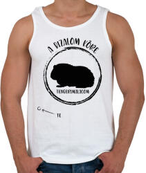 printfashion A bizalom köre - A tengerimalacom (fekete) - Férfi atléta - Fehér (7089630)