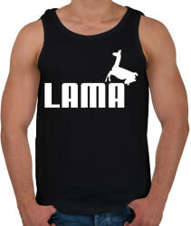 printfashion Puma Láma paródia - Férfi atléta - Fekete (1255364)