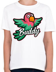 printfashion Buddy - Gyerek póló - Fehér (5127669)