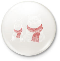 printfashion Cuki állatok - Kitűző, hűtőmágnes - Fehér (13617493)