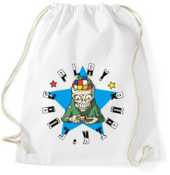 printfashion Rubik zombi - Play rubik's cube - Sportzsák, Tornazsák - Fehér (4921137)