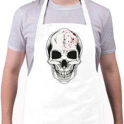 printfashion Véres koponya - Kötény - Fehér (4907780)