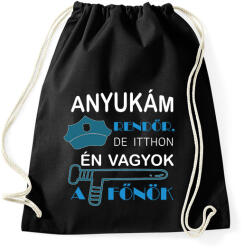printfashion rendőr_10 - Sportzsák, Tornazsák - Fekete (7695649)