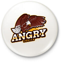 printfashion Angry Eagles - Kitűző, hűtőmágnes - Fehér (5145521)