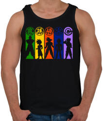 printfashion Dragonball Z harcosok - Férfi atléta - Fekete (291582)