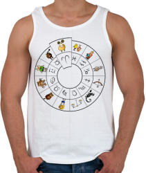 printfashion Kos - Férfi atléta - Fehér (868354)