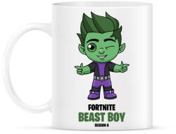 printfashion Beast Boy - Fortnite Season 6 - Bögre - Fehér (5359769)