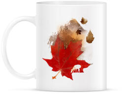 printfashion Autmn leaf - Bögre - Fehér (788625)